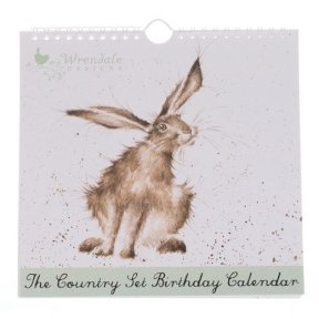 Wrendale Birthday Calendar - Hare