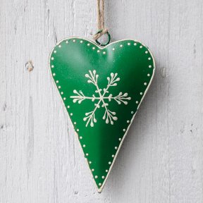 Green Rustic Heart Decoration