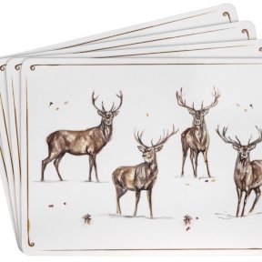 Winter Stag Placemats Set of 4