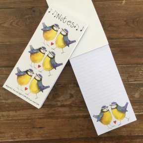 Blue Tits Magnetic Notepad