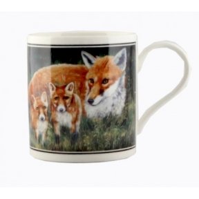 Cachet Fox & Cubs China Mug Boxed