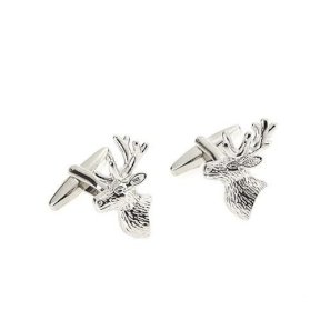 At Home In The Country Stags Head Cufflinks