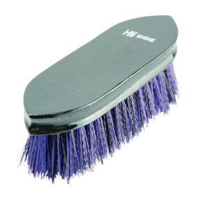 HySHINE Wooden Dandy Brush - Black/Purple