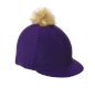 Pom Pom Hat Cover/Silk - Purple